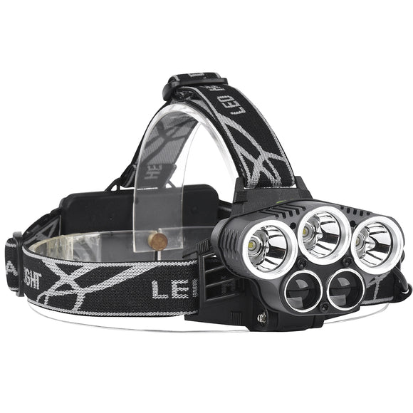 XANES 2309-A Bicycle Headlight 6 Switch Modes T6 + 2 x LTS White Light Outdoor Sports HeadLamp