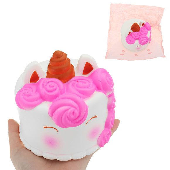 Rose Cake Squishy 12*12CM Slow Rising With Packaging Collection Gift Soft Toy