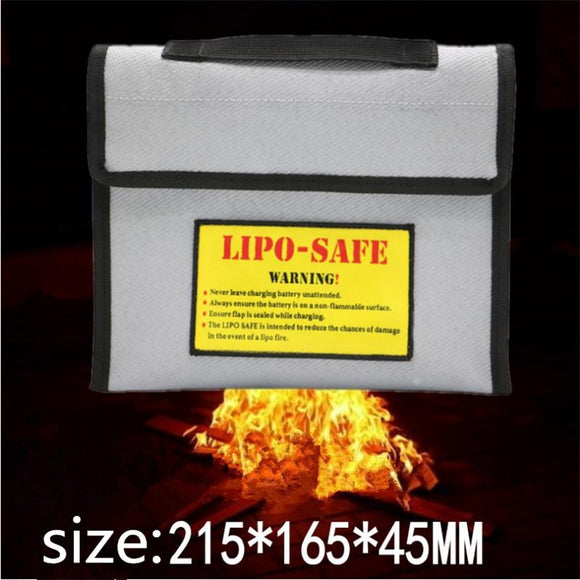 New Surface Fireproof Explosion Proof Li-po Battery Safety Protective Bag 215*165*45MM
