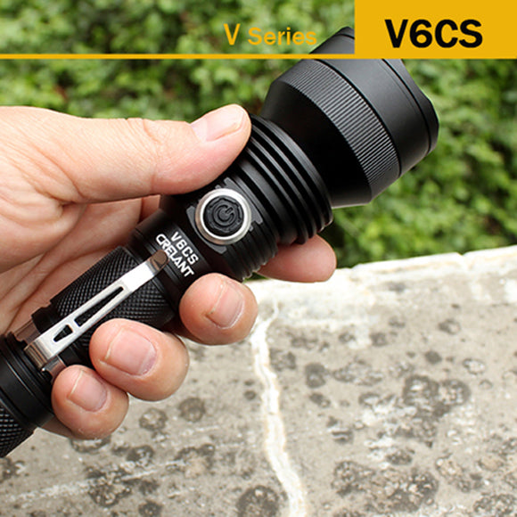 CRELANT V6CS XP-L 18650 1100LM Outdooors Camping LED Flashlight