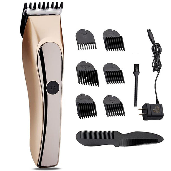 JINDING Rechargeable Hair Clipper Washable Trimmer Bread Shaver Grooming Men Child 110-240V