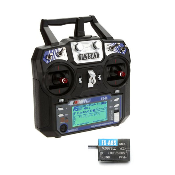 FlySky i6 FS-i6 2.4G 6CH AFHDS RC Transmitter Mode 2 With FS A8S 8CH Mini Receiver