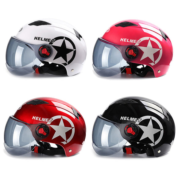 BYB Motorcycle Helmet Scooter Bike Open Face Half Baseball Cap Anti-UV Safety Hard Hat