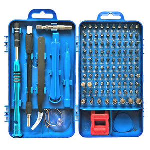 110 in 1 Insulation Screwdriver Set With Tweezer Magnetic Bits Kits DIY Watch Phone Electronics Repairing Tools