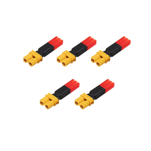 5Pcs 2S 7.4V Lipo Battery Adapter Connector XT30 Female to JST Male Plug
