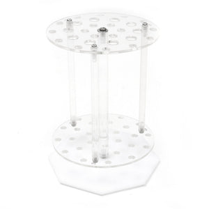 Plexiglass Pipette Holder Laboratory Pipette Holder Circular Type Lab Stand 32 Holes