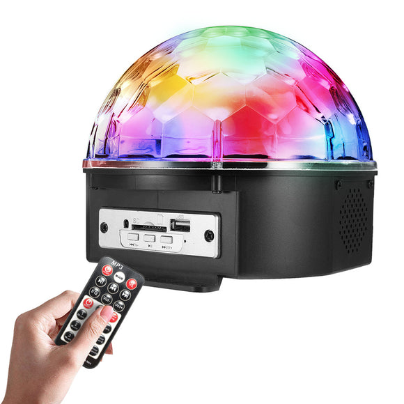 9 Color LED Voice Control With Remote Control MP3 Crystal Ball Flash Lights Stage Sprinkle Lights
