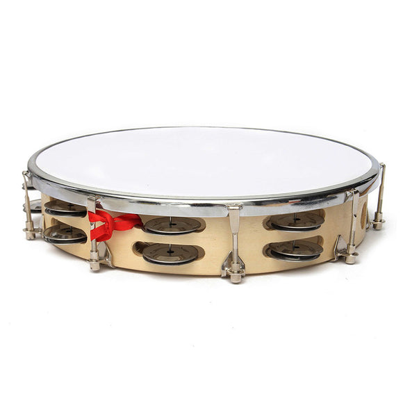 Polyester Leather Pandeiro Musical Drum Tambourine Samba Brazil Wood Percussion Instruments