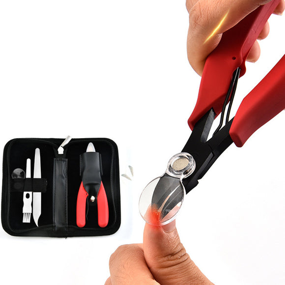 Stainless Steel Nail Tongs Tongs Pliers Pedicure Tool Anti-splash Nail Clipper Nail Set