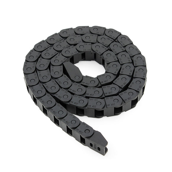 Machifit 10 x 10mm Plastic Cable Drag Chain Wire Carrier Length 1000mm For CNC Router Machine
