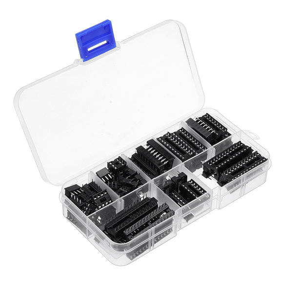 330Pcs DIP IC Sockets Adaptor Solder Type Socket Kit 6,8,14,16,18,20,24,28 Pins