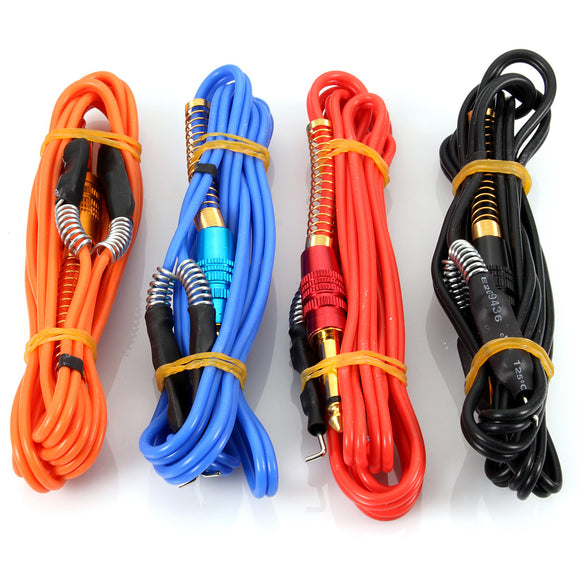 1.7M Pro Heavy Duty Clip Cord For Tattoo Power Supply Machine Silicone Foot Pedal Wire