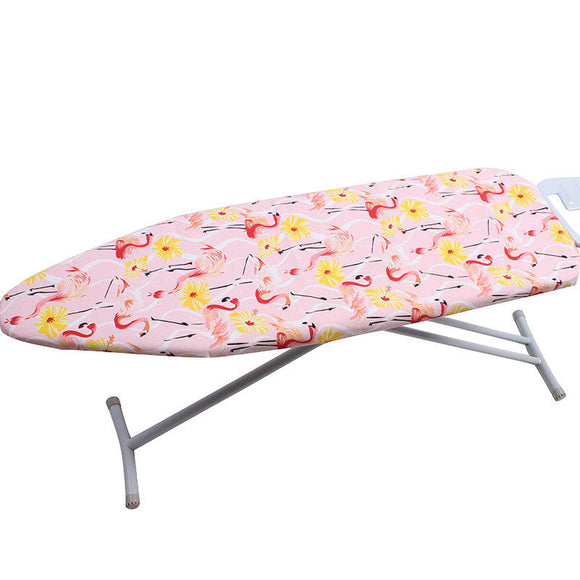 Padded Ironing Board Cover Retaining Flamingo with Heat-Reflective 2-Layers Cotton Pad