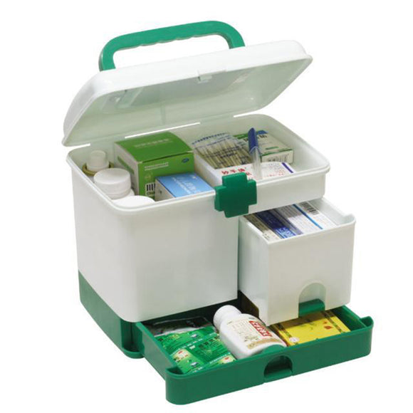 Household 3 Layer Medicine Drawer Health Box First Aid Kit Storage Bin Organizer Medical Model Case