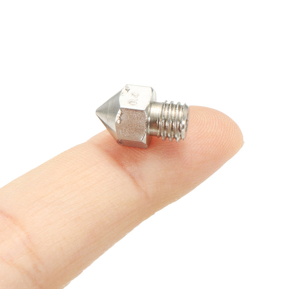 1.75mm 0.4mm MK8 Stainless Steel Extruder Nozzle For 3D Printer Reprap Makerbot