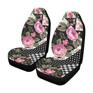 Car  Cover Pink Rose Pattern  Universal Automobile Car Single &Two