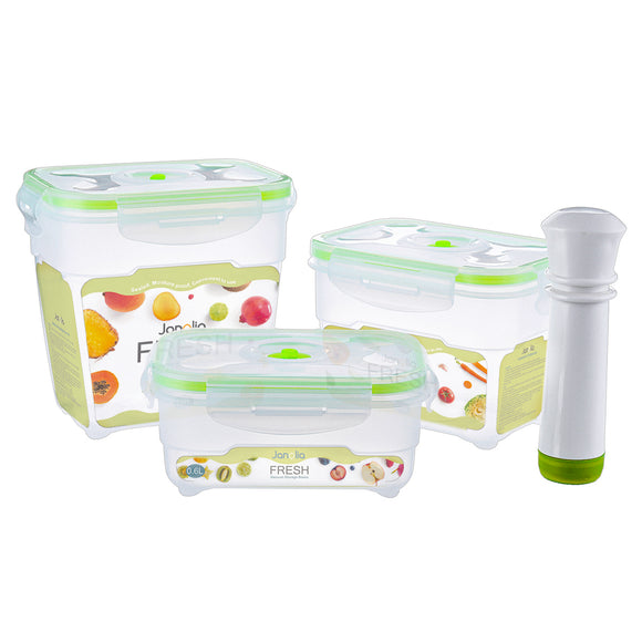 Plastic Vacuum Storage Box Lunch Box Microwave Dishwasher Safe Food Container Kitchen Storage Container