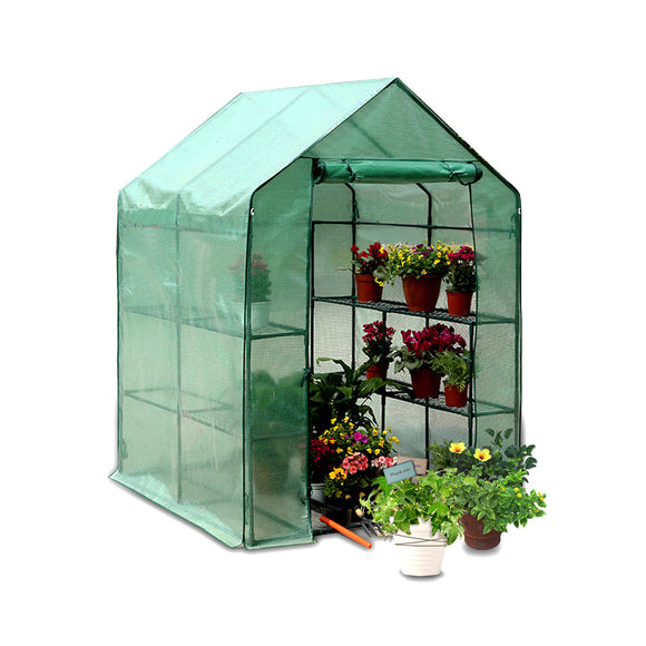 PE Cover Green House Plant Warm Shelf Shed Apex Roof Garden Greenhouse Protector