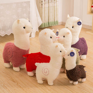 Cartoon Alpaca Plush Doll Toy Fabric Sheep Soft Stuffed Animal Plush Llama Yamma Child Baby Gift