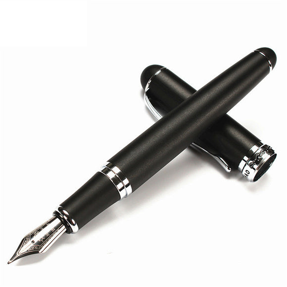 Jinhao X750 Pen Matte Black Pens Silver Clip Jinhao Fountain Pen School Supplies