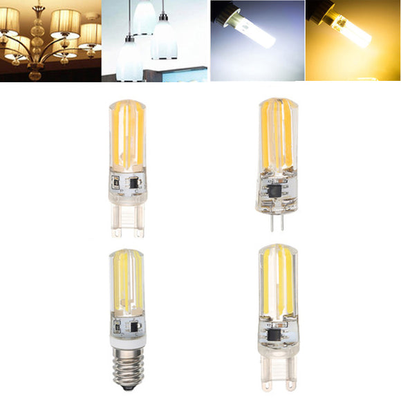 E14 G4 G9 4W COB2508 Dimmable Warm White Pure White LED Corn Light Bulb AC220-240V