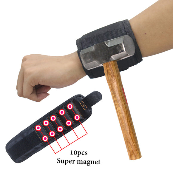Wrist Support Strong Magnetic for Screw Nail Holder Wristband Band Tool Bracelet Bag Screws Drill Holder Holding