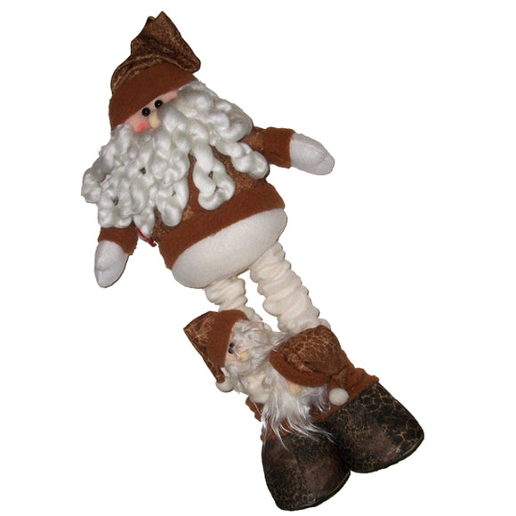 Cute Brown Santa Father Christmas Xmas Doll Decoration