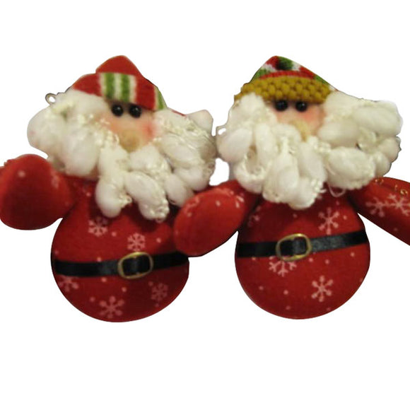 Red Cute Santa Father Christmas With Girdle Xmas Gift Decoration