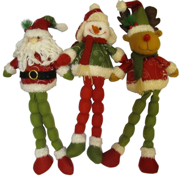 Hot Long Leg Christmas Deer Santa Snowman Xmas For Gift Decoration
