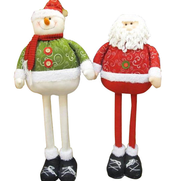 Funny Snowman Santa Claus Father telescopic Christmas Xmas For Gift Decoration