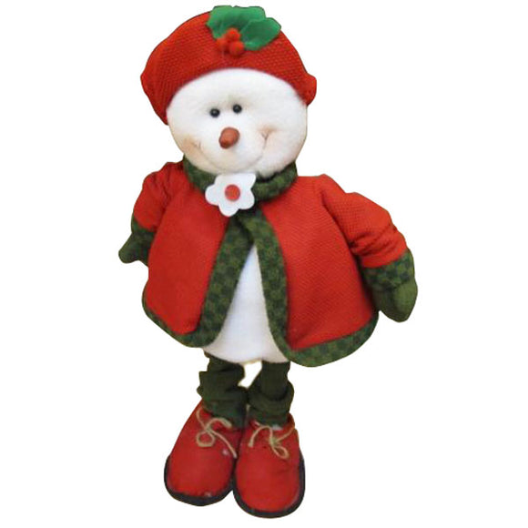 Cute Snowman In Red Dress Christmas Xmas For Gift Deccoration