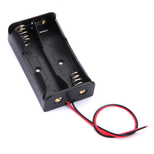 Plastic Battery Storage Case Box Holder For 2x18650 With Leads