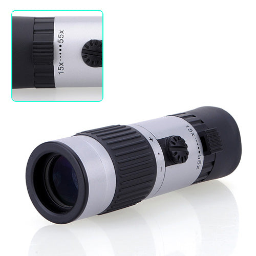 15-55x21 Power Zoomable Monocular Pocket For Hiking Camping