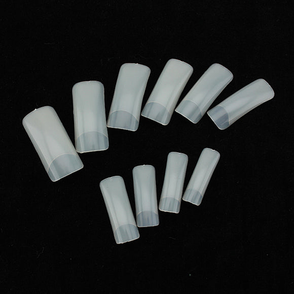 500 Nude Artificial False Acrylic Gel Nail Art Half Tip