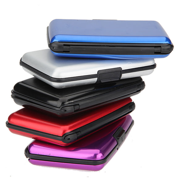 Waterproof ID Credit Card Wallet Aluminum Metal Case Box Business Holder