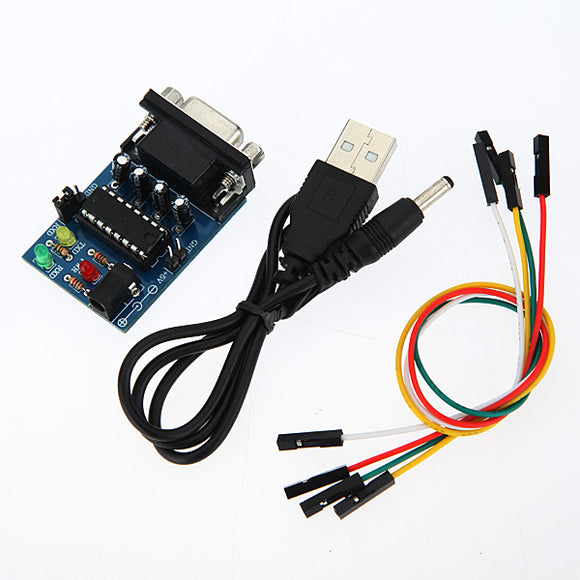 2Pcs Built-in MAX232CPE Chip RS232 TTL Converter Module With Cables