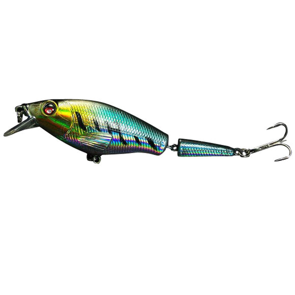 ZANLURE PK-95-06 Lure MINNOW Tow Sections Crankbaits with Hooks 9CM 11G