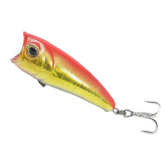 RHL-60-11 Lure Popper Fish Shape Bait Fishing Hook 6CM 7G