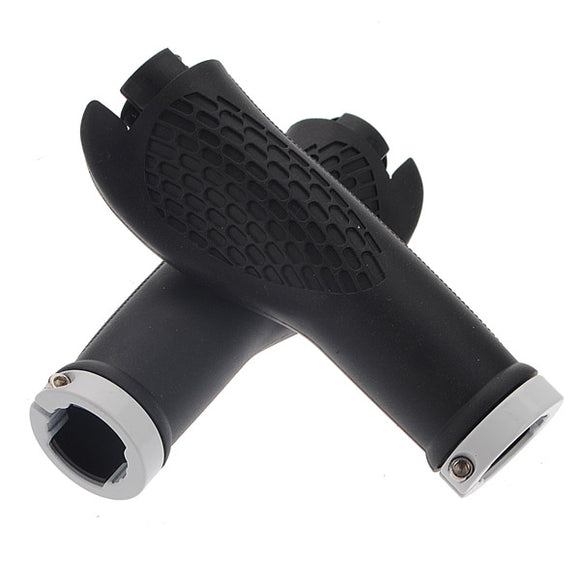 Motorcycle Bicycle Multi-Position Handlebar Ends Grips Black Pair