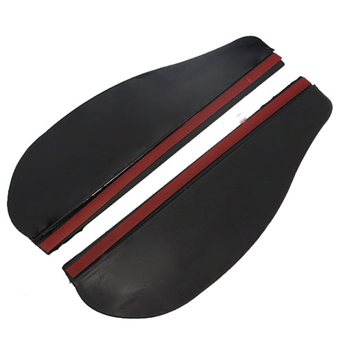 A Pair Car Plastic Rear View Mirror Rainproof Blade Black