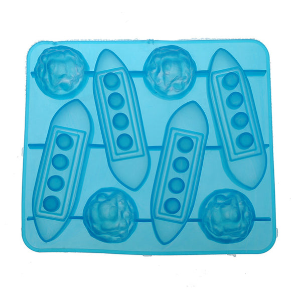 Silicone Titanic Shaped Ice Cube Trays Carving Mold Cookie Mold Multifunction Bar Tool