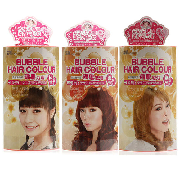 Women Prettia Bubble Trendy DIY Hair Color Dye