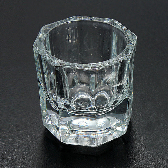 Professional Nail Art Crystal Glass Cup For Acrylic Liquid Powder