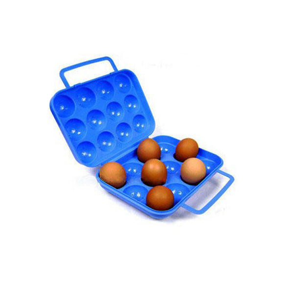 12 Grids Portable Plastic Egg Case For Camping Pinic