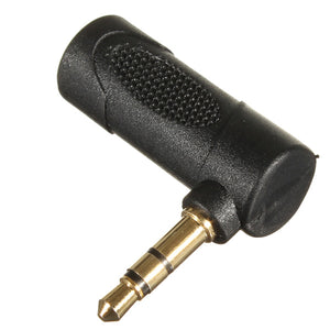 3.5MM Male To Female Stereo Adapter Convertor Plug 90C L Shape