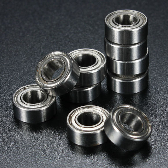 10Pcs 5x10x4mm Metal Sealed Shielded Deep Groove Ball Bearing MR105ZZ