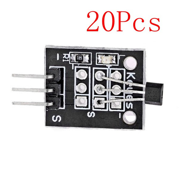 20Pcs DC 5V KY-003 Hall Magnetic Sensor Module For Arduino