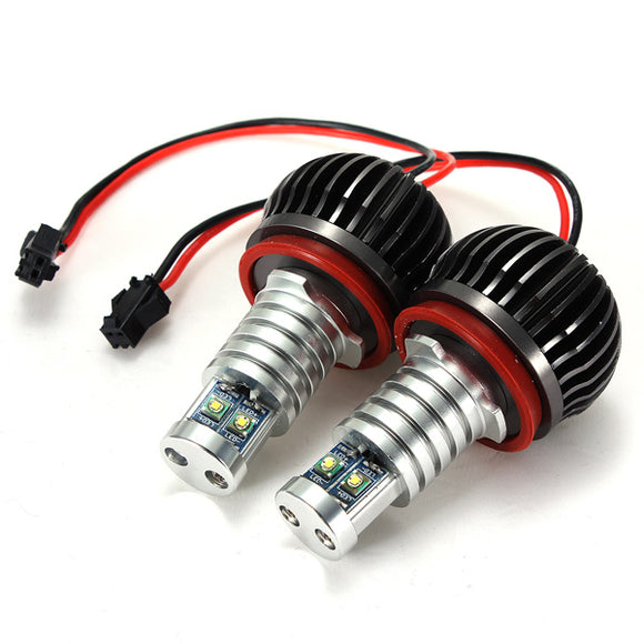 Pair H8 20W LED Angel Eyes High Power Lights for BMW E82 E87 E90