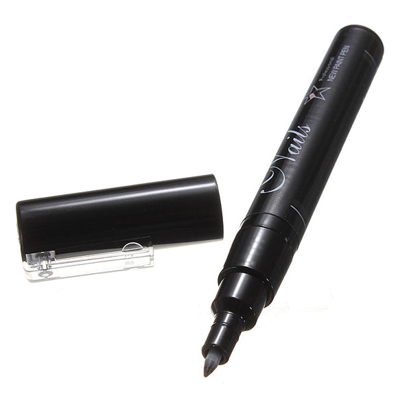 Black Nail Art Drawing Pen Nail Varnish Polish Design Paint Pen