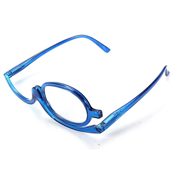 Blue Magnifying Glasses Makeup Reading Glass Folding Eyeglasses Cosmetic